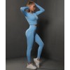 Безшовні жіночий фітнес комплект Crop top+Leggings model 16